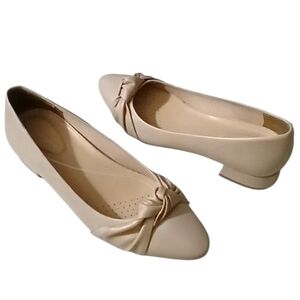 Easy Spirit | Eflex Caster Slip-on Block Heel Dress Flats Size 9M